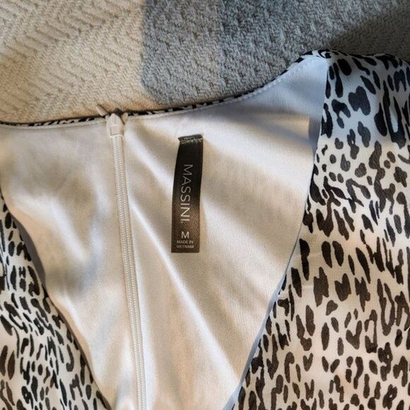 Massini Animal Dress Size Medium Leopard Pattern New With Tag - Picture 7 of 9